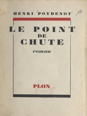cover image of Le point de chute